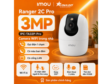 IMOU Ranger 2C PRO 3MP - IPC-TA32P-Pro - Có gọi điện, Có màu ban đêm, Có cổng Lan.