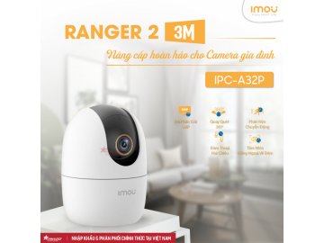 IMOU RANGER 2 5MP - A32 - CAMERA TRONG NHÀ CHUẨN 2K, QUAY QUÉT TOÀN CẢNH, ĐÀM THOẠI 2 CHIỀU