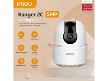 IMOU RANGER 2C 5MP - CAMERA TRONG NHÀ Chuẩn 3K, QUAY 355 ĐỘ, ĐÀM THOẠI 2 CHIỀU - IPC-TA52CP-L