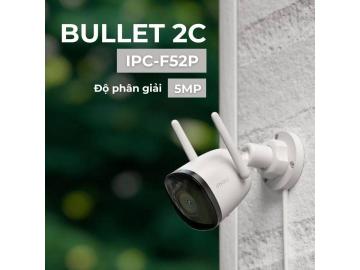 Camera IMOU Ngoài Trời BULLET 2C 5MP chuẩn 3K - IPC-F52P Có Màu Ban Đêm