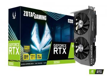 CARD ĐỒ HỌA ZOTAC GAMING GeForce RTX 3050 Twin Edge ECO 8GB 2 Fan ZT-A30500K-10M