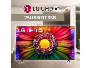 Smart TV LG - 75UR801C0SB - 4K UHD 75inch - UHD AI TV