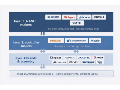 Giải mã các thương hiệu SSD: Tại sao có đến 50 thương hiệu trong khi chỉ có 5 công ty thực sự sản xuất chúng?