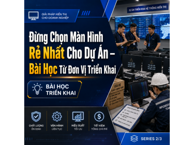 Đừng Chọn Màn Hình Rẻ Nhất Cho Dự Án – Bài Học Từ Đơn Vị Triển Khai