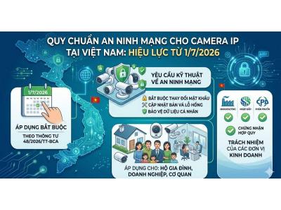 Thông tư 125/2026/TT-BCA: Camera IP và nhiều thiết bị an ninh thuộc danh mục hàng hóa rủi ro trung bình