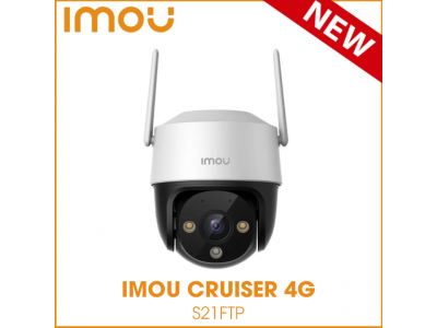 Camera Imou IMOU Cruiser 4G PTZ - 2MP, dùng sim 4G, đủ Đèn Led, Mic ghi âm, Loa báo, Còi báo động.
