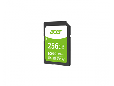 Acer SC900 SDXC UHS-II V90 – Thẻ nhớ tốc độ cao 300/260 MB/s, quay 4K mượt, chụp burst RAW