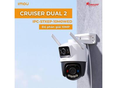 IMOU CRUISER DUAL 2 10MP - CAMERA IMOU NGOÀI TRỜI 2 MẮT - IPC-S7XEP-10M0WED - QUAY QUÉT TOÀN CẢNH