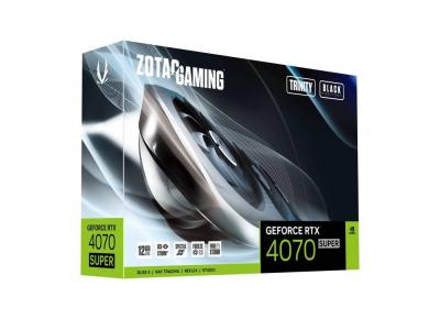 CARD ĐỒ HỌA ZOTAC GAMING GeForce RTX 4070 SUPER Trinity Black Edition 12GB GDDR6X