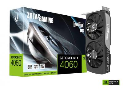 CARD ĐỒ HỌA ZOTAC GAMING GeForce RTX 4060 8GB Twin Edge OC Black ZT-D40600H-10M