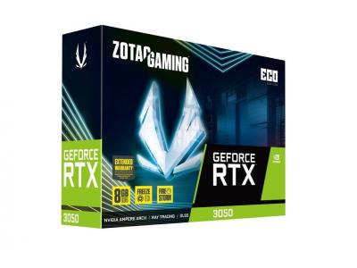 CARD ĐỒ HỌA ZOTAC GAMING GeForce RTX 3050 Twin Edge ECO 8GB 2 Fan ZT-A30500K-10M