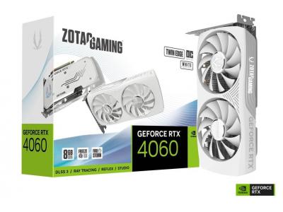 CARD ĐỒ HỌA ZOTAC GAMING GeForce RTX 4060 8GB Twin Edge OC White ZT-D40600Q-10M