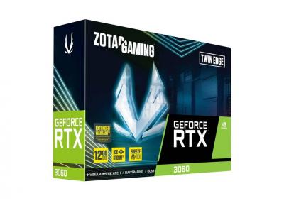 CARD ĐỒ HỌA ZOTAC GAMING GeForce RTX 3060 Twin Edge 12GB 192 bit GDDR6 ZT-A30600E-10M