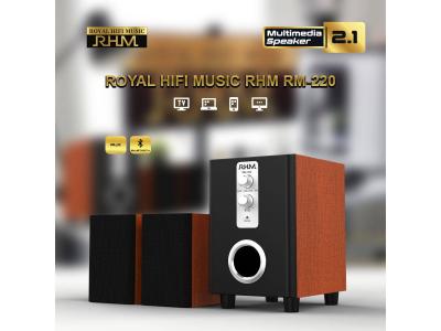 Loa vi tính 2.1 Royal Hifi Music RHM RM-220BT – Kết nối Bluetooth 5.0