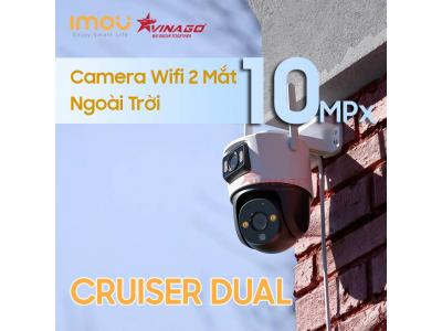Camera 2 Mắt Ngoài Trời iMOU Cruiser Dual 10MP IPC-S7XP-10M0WED